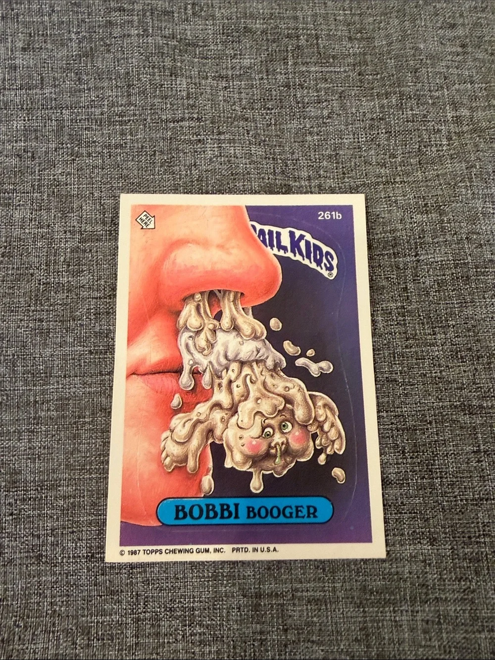 Garbage Pail Kids 261b Bobbi Booger series 7
